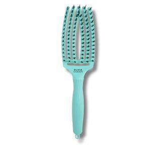 Olivia Garden FingerBrush Iconic - kartáč na rozčesávání a foukání vlasů MINT - mentolová