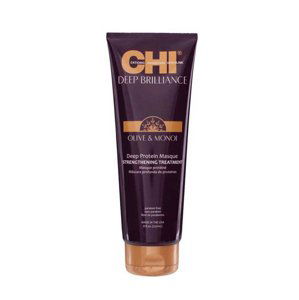 CHI Deep Brilliance Olive & Monoi Deep Protein Masque Strengthening Treatment - hloubková proteinová posilující maska, 237 ml