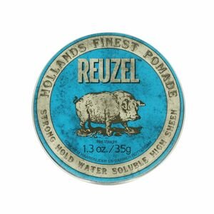 REUZEL Blue Strong Hold Water - pomáda na vodní bázi pro velmi silnou fixaci a mokrý vzhled 35 g