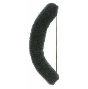 Výplň do vlasů banán s gumičkou, 18 cm černý