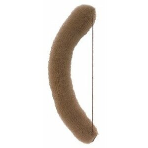 Výplň do vlasů banán s gumičkou, 18 cm hnědý