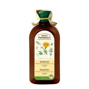 Green Pharmacy Měsíček a Rozmarýnový olej - šampon pro normální a mastné vlasy, 350 ml