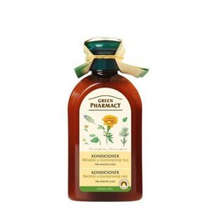 ​Green Pharmacy Měsíček a Rozmarýnový olej - kondicionér pro mastné vlasy, 300 ml