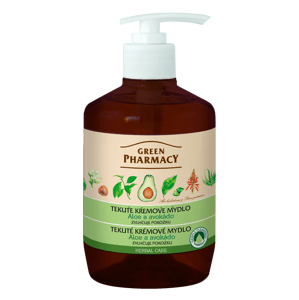 ​Green Pharmacy Aloe a Avokádo - tekuté krémové mýdlo zvlhčující pokožku, 460 ml
