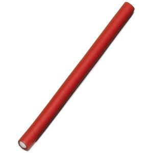 Papiloty - flexibilní pěnové natáčky na vlasy 8022 - 18 cm, tloušťka 12 mm, 12 ks / bal - červené
