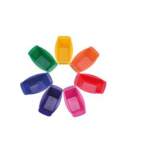Comair Dyeing bowl Rainbow mini 7001257 - sada malých barevných misek na barvení, 7 ks