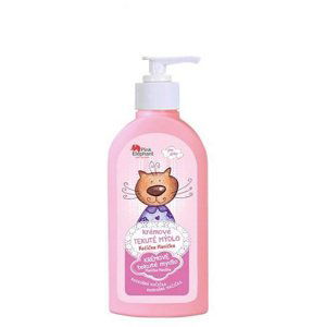 (EXP01.01.2023) Pink Elephant Kočička Hanička - krémové tekuté mýdlo pro holčičky, 250 ml