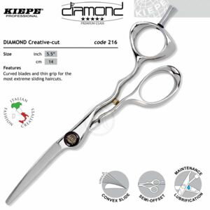 Kiepe THREE STARS Diamond Series 216 Designer - profesionální kadeřnické nůžky 216 / 5,5 "Designer