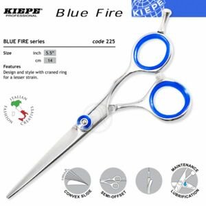 Kiepe FOUR STARS Blue Fire series 225 - profesionální kadeřnické nůžky 225 / 5,5 "