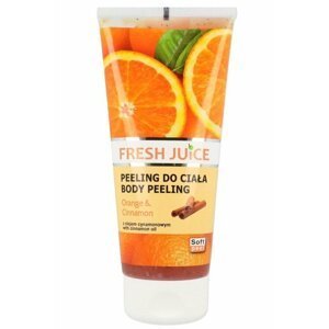 Fresh Juice Body Peeling Orange & Cinnamon - tělový peeling pomeranč a skořice, 200 ml