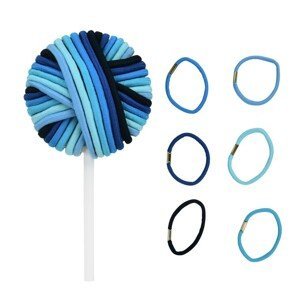 KIEPE Hair Tie Lollipops - gumičky do vlasů ve tvaru lízátka modré, 24 ks