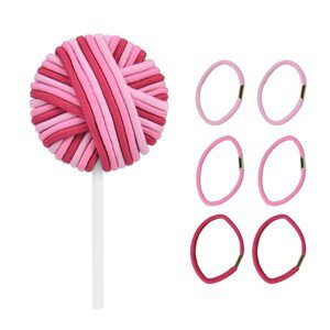 KIEPE Hair Tie Lollipops - gumičky do vlasů ve tvaru lízátka růžové, 24 ks
