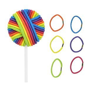 KIEPE Hair Tie Lollipops - gumičky do vlasů ve tvaru lízátka mix, 24 ks