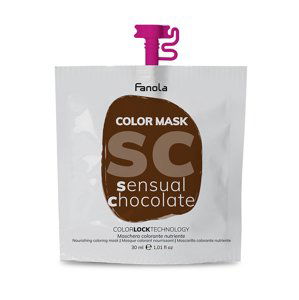Fanola Color Mask - barevné masky Sensual Chocolate (čokoládová), 30 ml