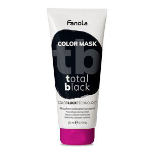 Fanola Color Mask - barevné masky Total Black (černá), 200 ml