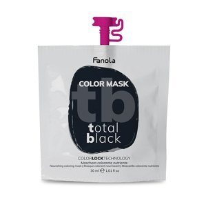 Fanola Color Mask - barevné masky Total Black (černá), 30 ml