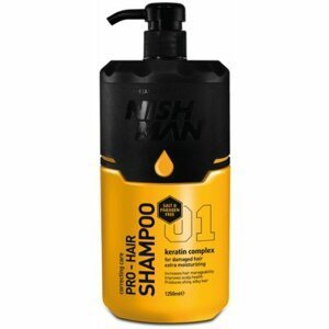 Nishman Hair Shampoo - keratinový šampon pro poškozené vlasy, 1250 ml