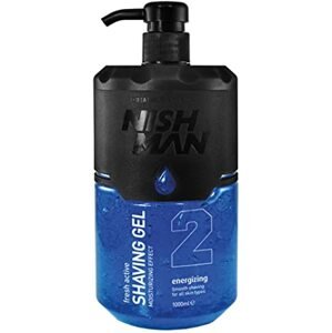 Nishman Shaving Gel - modrý gel na holení, 02 Energizing - 1000 ml