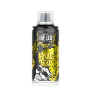 Marmara Barber Hair Color Spray - barevné 1-denní spreje na vlasy pro kreativní účesy, 150 ml Famous Gold - zlatá