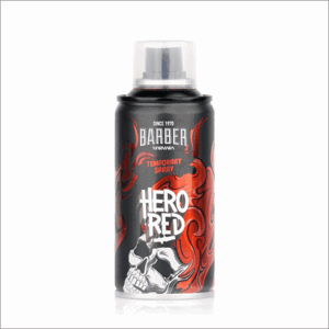 Marmara Barber Hair Color Spray - barevné 1-denní spreje na vlasy pro kreativní účesy, 150 ml Hero Red - Červená