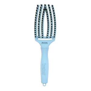 Olivia Garden FingerBrush Bloom Edition - jarní edice kartáčů na foukání a rozčesávání vlasů Pastel Blue - pastelová modrá