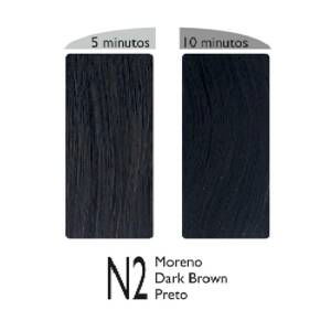 KUUL For Men Hair Color Coloración en Gel - gelová barva na vlasy pro muže, 30 ml N2 Moreno/Dark Brown - tmavá hnedá