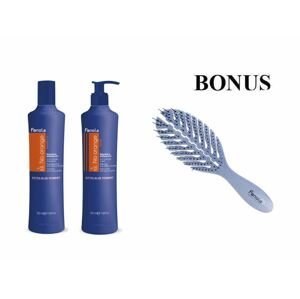 AKCE: Fanola No Orange Shampoo and Mask - šampon a maska na neutralizaci měděných odlesků, 350ml + kartáč na vlasy Fanola