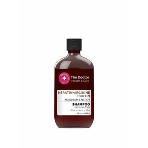 The Doctor Keratin + Arginine + Biotin Maximum Energy Shampoo - výživný šampon na vlasy bez silikonů, 355 ml