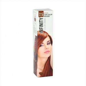Elyseé Infinity Hair Color Mousse - barevná pěnová tužidla, 75 ml 7.5 - Brown - hnědá