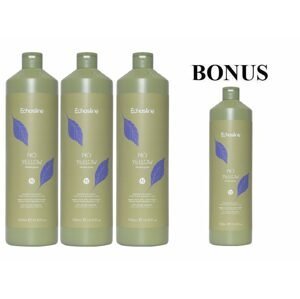 AKCE: 3+1 Echosline No Yellow Shampoo - šampon proti nežádoucím žlutým odleskům, pro odbarvené i šedivé vlasy, 1000 ml