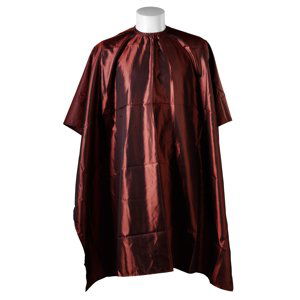 ​Cutting cape zig-zag - kadeřnická pláštěnka na stříhání, barvení, na háček červená 5405