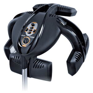 Ceriotti CIX 3000 - klimazón, manuálně nastavení + Ceriotti BI 5000 Superleggera - profesionální fén na vlasy, 2000 W barva černá - rameno na ukotvení na stěnu - černé B01 N