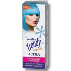 ​Venita Trendy Cream - semi - permanentní krémové tonery, 75 ml 35 - azurově modrá