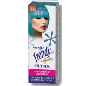 ​Venita Trendy Cream - semi - permanentní krémové tonery, 75 ml 38 - tyrkysová vlna