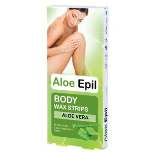 ​Aloe Epil Body Wax strips - depilační voskové pásky na tělo 16+2 ks