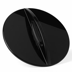 Control mirror - stylingové zrcadlo, průměr 29 cm 4735 - black - černé