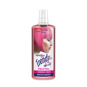 Venita Trendy Spray - pastelový sprej na vlasy, 200 ml Candy Pink 30 - cukrikově růžová