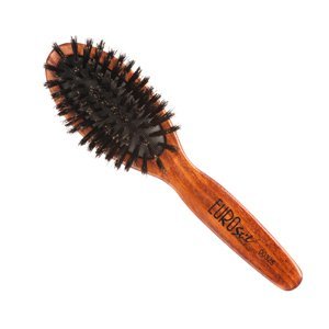 Eurostil Cushion Brush Wooden Boar - kartáče na rozčesávání vlasů, kančí štětiny 00325 - Small - malá