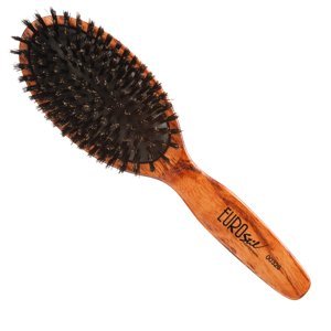 Eurostil Cushion Brush Wooden Boar - kartáče na rozčesávání vlasů, kančí štětiny 00326 - Large - velká