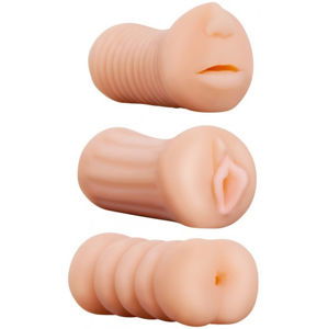 Masturbátory Three Sexy Girls – sada 3 pomůcek (11,5 cm)