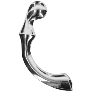 Oboustranné kovové dildo Ribbed Wand (22 cm)