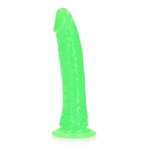 Svítící realistické dildo s přísavkou Neon Night (20 cm), zelená