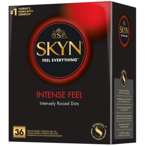 SKYN Intense Feel – bezlatexové kondomy s vroubky (36 ks)