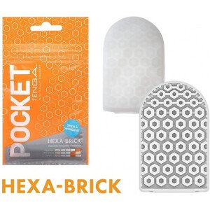 Tenga Pocket jednorázový masturbátor (7 cm), oranžový