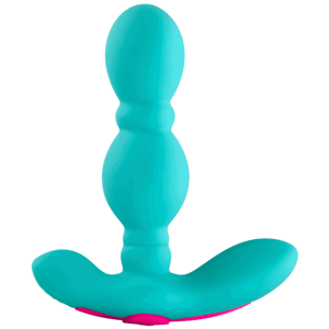 Vibrační anální kolík Funn Plug Turquoise (13,3 cm)