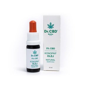 Dr.CBD Konopný olej Natural 5% CBD, 10 ml