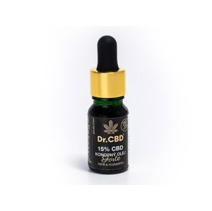 Dr.CBD Konopný olej Forte 15% CBD černý pepř a rozmarýn, 10 ml