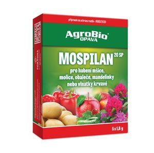 AgroBio OPAVA Mospilan 20SP 5x1,8g Širokospektrální insekticidní přípravek pro ochranu ovoce, zeleniny a okrasných rostlin