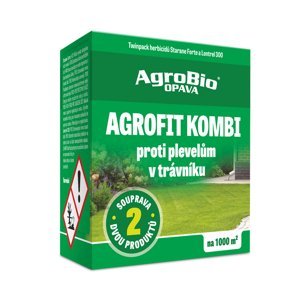 AgroBio OPAVA AGROFIT KOMBI - proti plevelům v trávníku na 1000 m² - dvojbalení