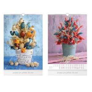 MFP 1061438 Kalendář 2024 nástěnný Flowers